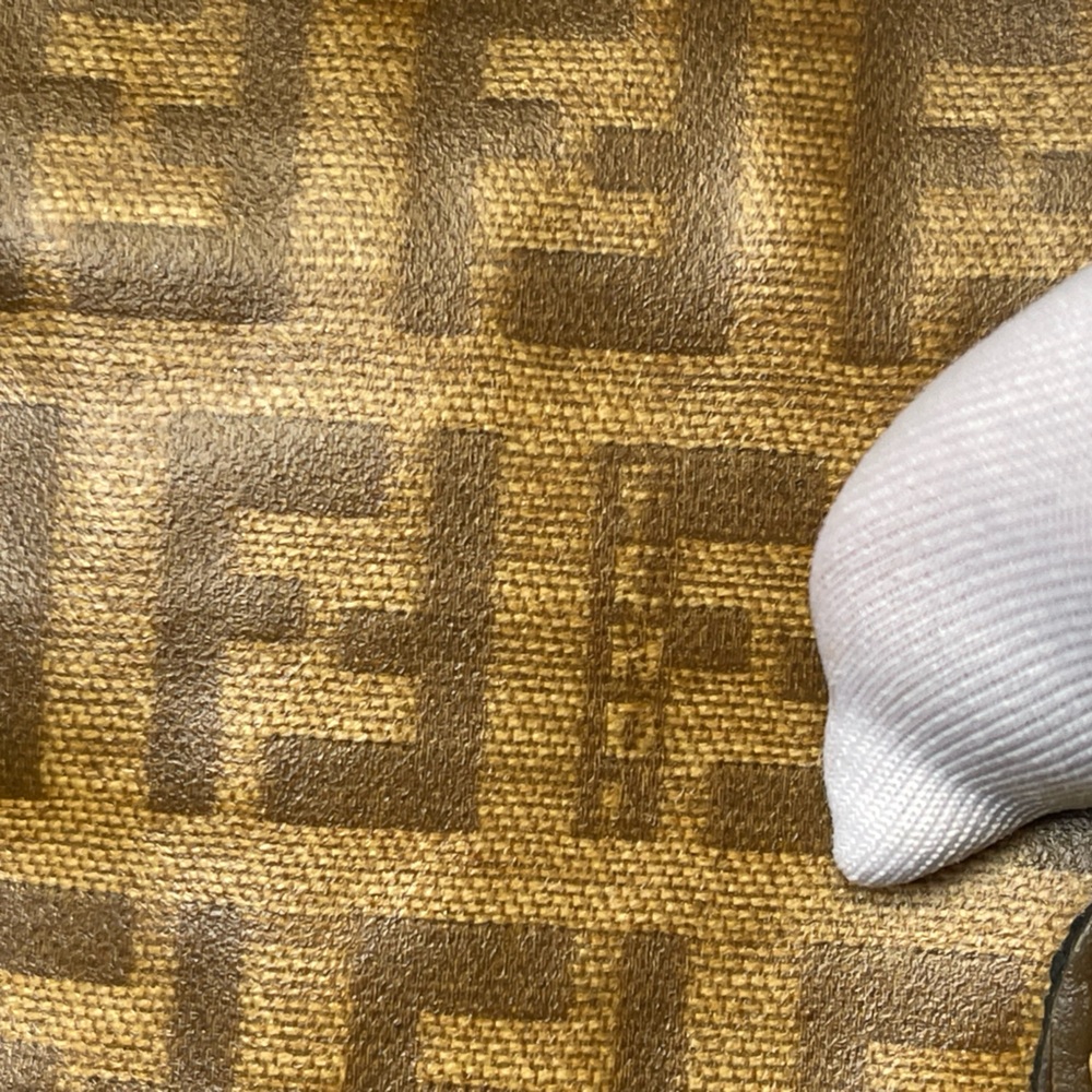 FENDI Vintage FF Zucca Small Monogram Coated Leather Crossbody Bag with COA - Picture 16 of 16